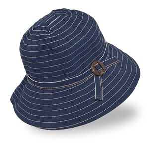 Sunday Afternoons Nautical Blue and White Sun Hat